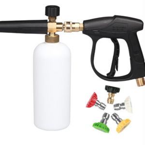 car washing foam car wash kit pressure washer gun and foam with 5 nozzle tips