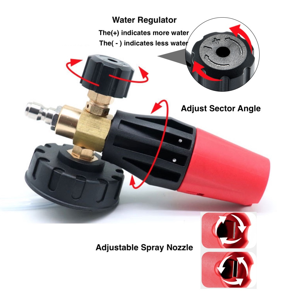 adjustable snow foam lance for car washing high pressure washer soap foam cannon with quick connector