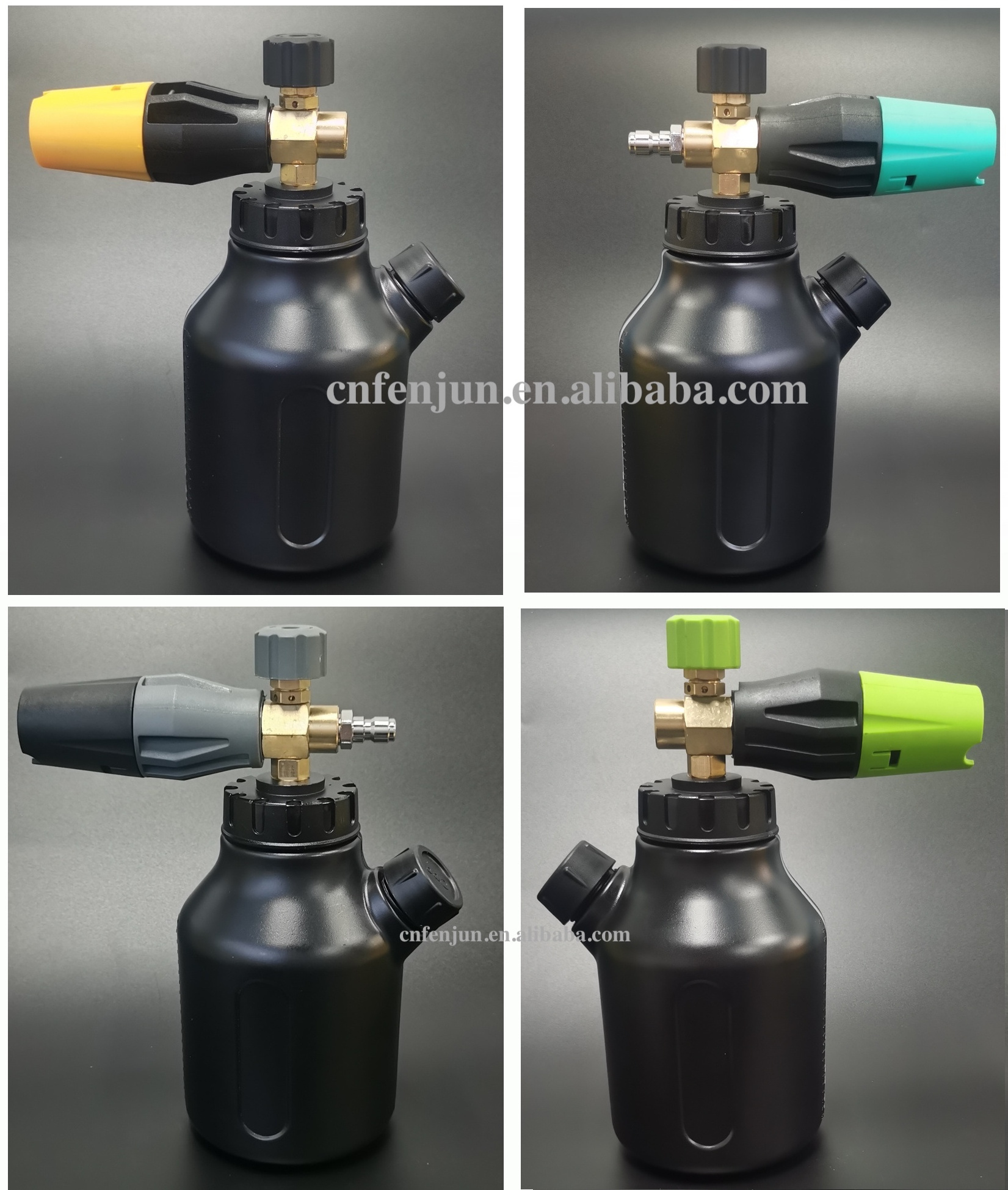 New black bottle snow foam cannon lance car wash sprayer foam