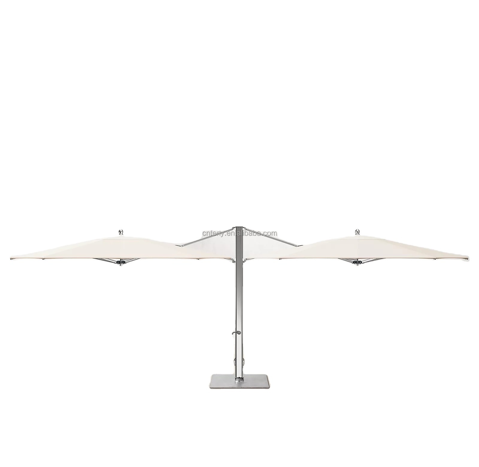 Garden Outdoor Beach Umbrella Patio Luxury Metal Customized Aluminum Frame Garden Parasol Cantilever Umbrella