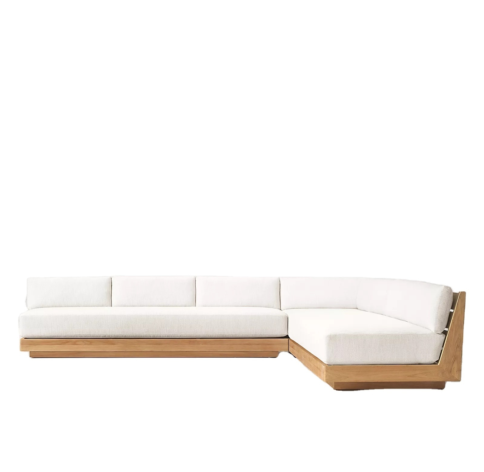 Modern Outdoor Modular Sofa Teak Outdoor Furniture With Cushions Sofa Sectionals Modular Sofa