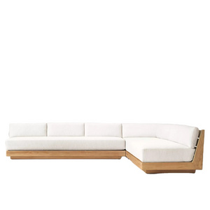 Modern Outdoor Modular Sofa Teak Outdoor Furniture With Cushions Sofa Sectionals Modular Sofa