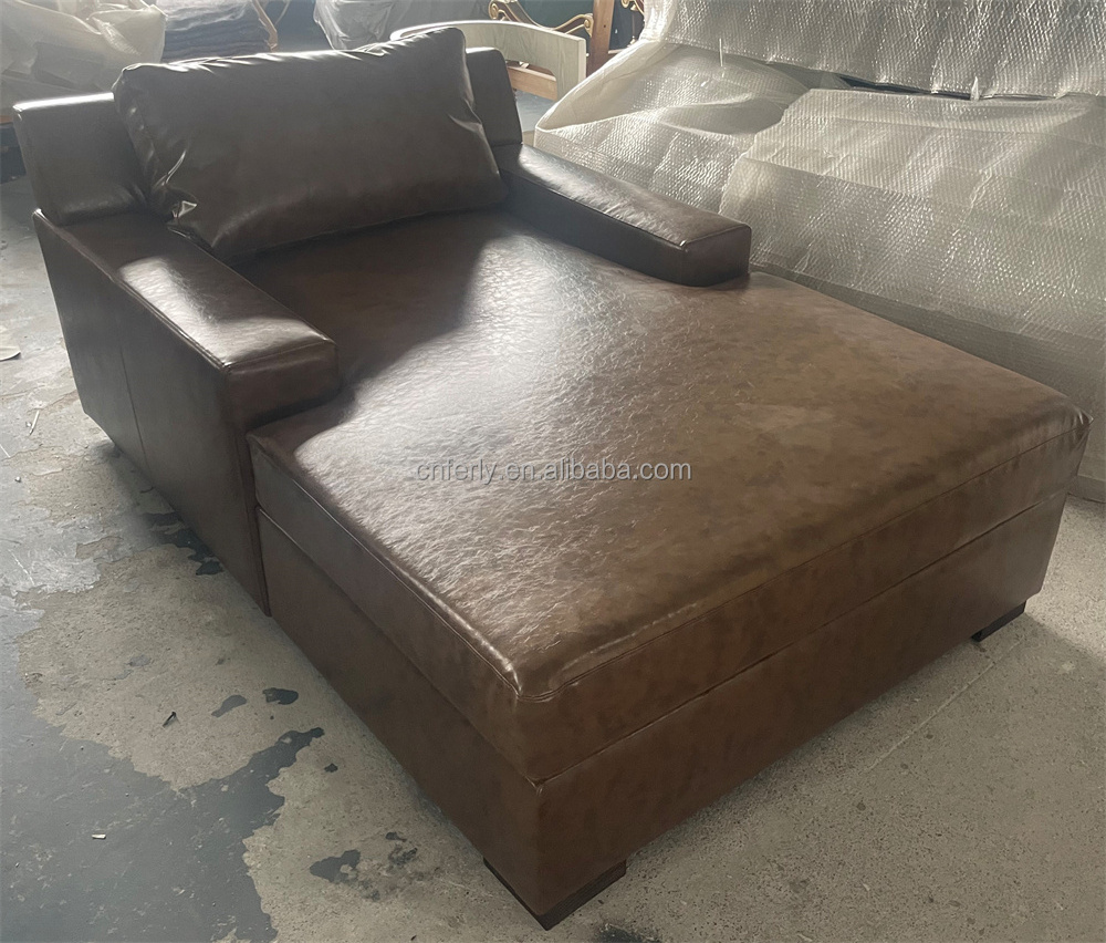 Living Room Sofa Design Leather Lounge Chair Elegant Leather Extra Wide Premium Luxury Leather Sofa Chaise Longue