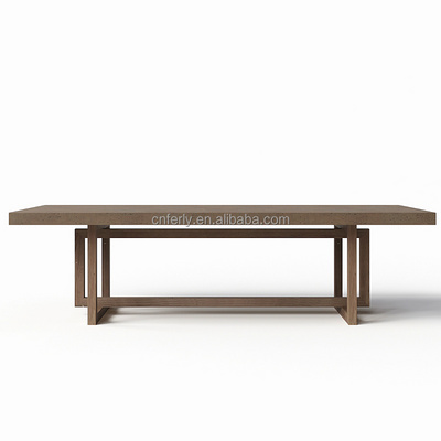 Modern American style dining room wooden dining table round solid wood table dining table