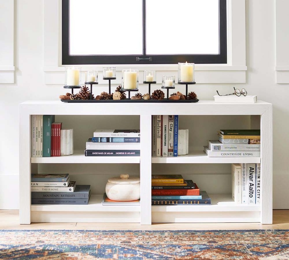 Luxury Modern Living Room Furniture Living Room Bookcase American Style White Oak Low Bookcase