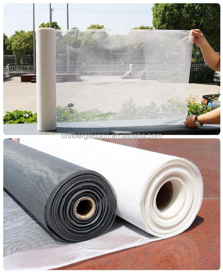 Cheap mosquito net roll anti waterproof fireproof fly fiberglass insect window screen Polyester 18x14 patio pool screen