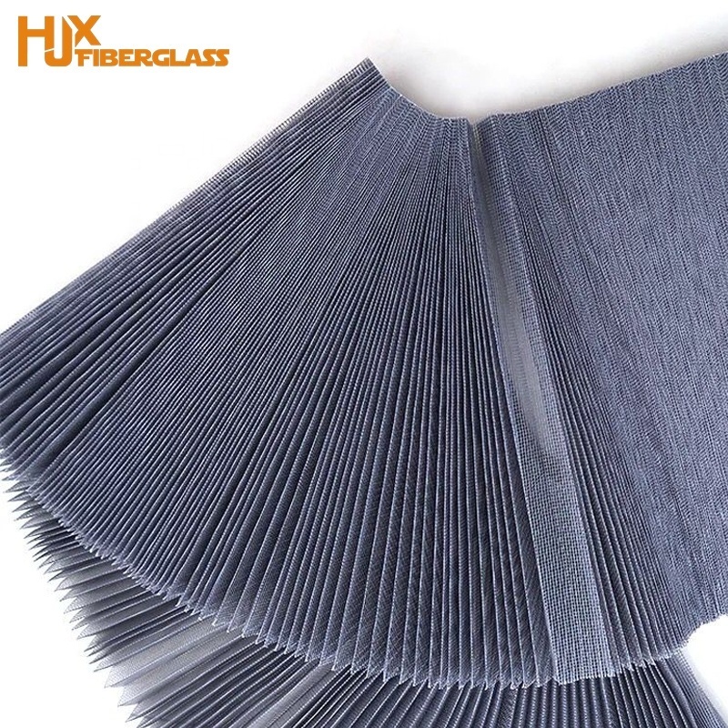 Polyester Folding Cheap Insect Window Screen Accordion Door Fly Screen Mesh Adjustable Sharknet Pleaded Mosquito Net For Sale