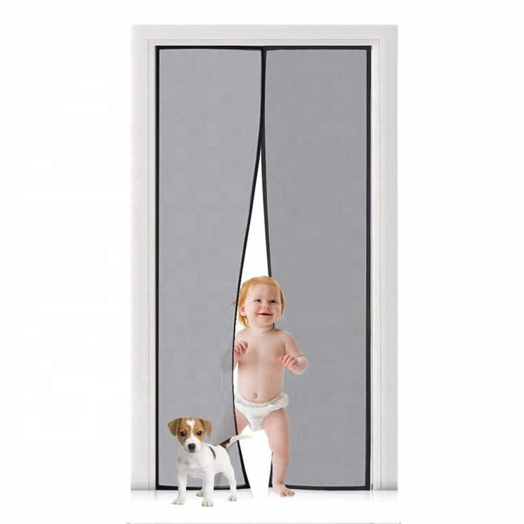 Magic Magnetic Mesh Door Screen Curtain Mosquito Fly Bug Insect Net Screen Mesh Guard