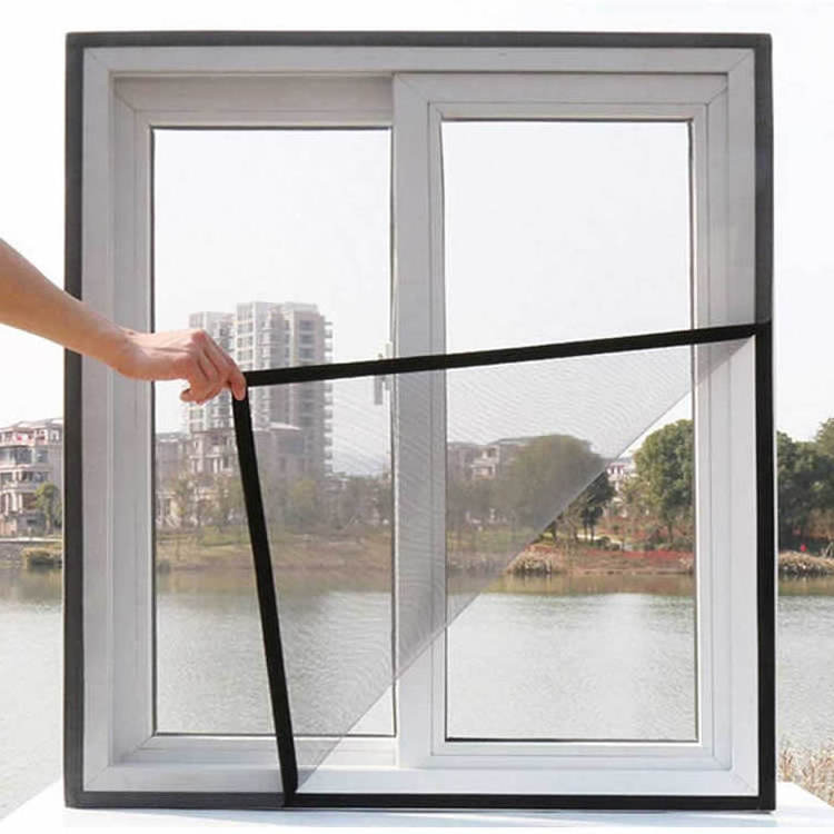 High quality adjustable glass fiber netting mesh curtains living room transparent screen magnetic mosquito window net