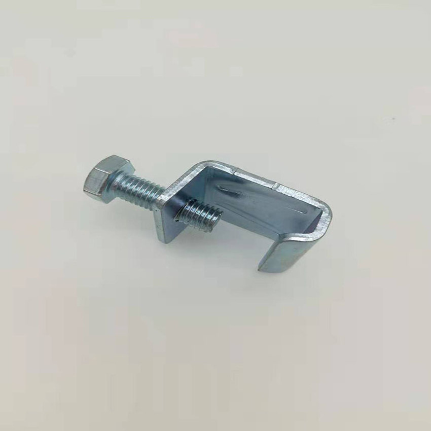 C shaped bracket with thread nut