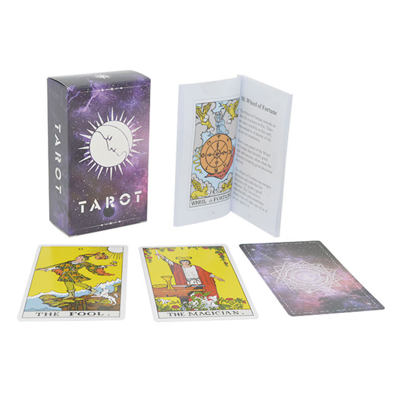 Wholesale 78pcs Tarot Cards High Quality Paper Custom Printing Tarot Card Deck Divination Card For Women