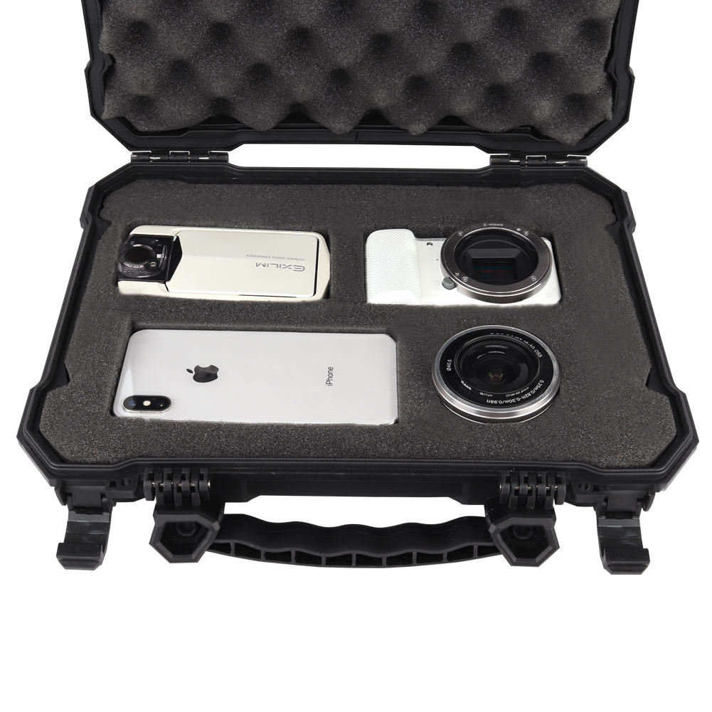 Waterproof Tactical Camera Protective Safety Case with Foam Padded Dustproof Hard Shell Box