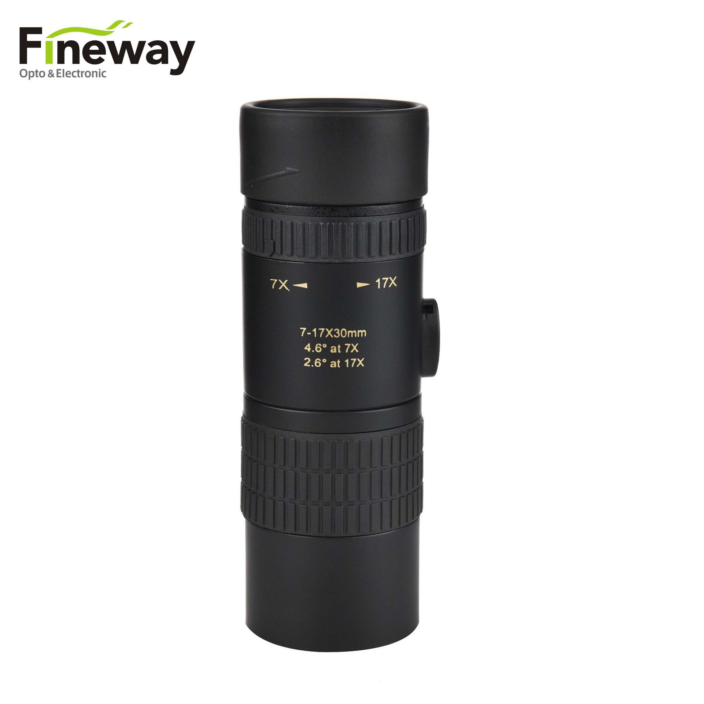 FW7-17X30 Zoom Monocular Telescope 3000M Long Range Telephoto Lens for Mobile Phone Cellphone