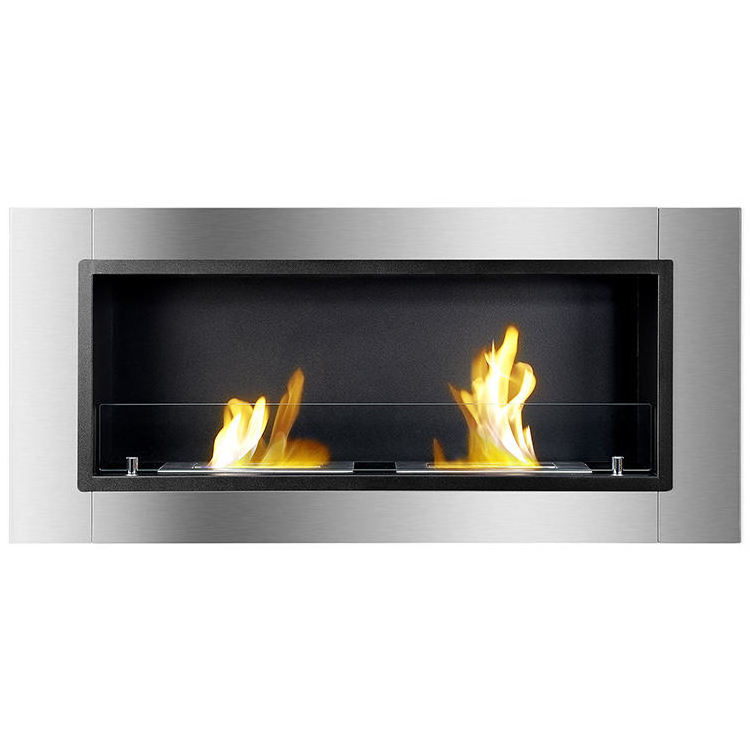 High Quality New Arrival Indoor Bio Ethanol Fireplace Stoves 2400 mm Insert Smart Bio Ethanol Electric Fireplace