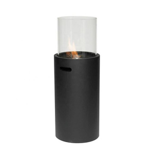 Outdoor Small Desktop Free Standing Bio Fuel Table Bio ethanol Tabletop Glass Fireplace