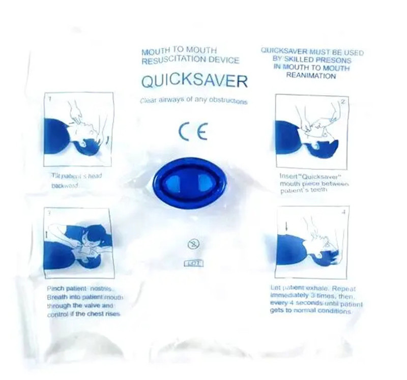 Disposable Mouth To Mouth CPR Face Shield Rescue One Way Valve CPR Mask