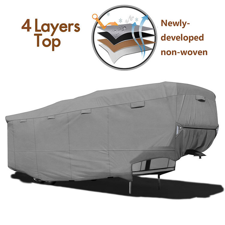 Newly-developed non-woven rice horse trailer cover retractable semi trailer covers ramp door gap cover