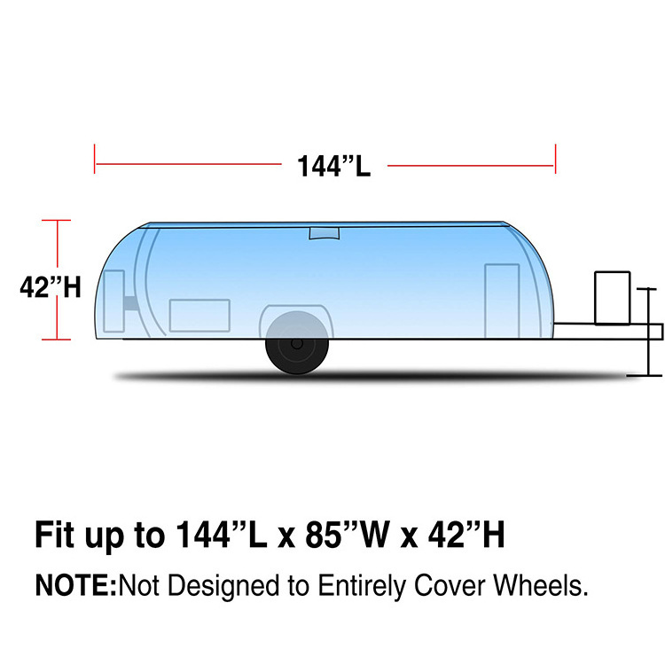 Tailored pop up trailer cage cover 7x4 trailer cage cover 6x4 thermal cover camper trailer