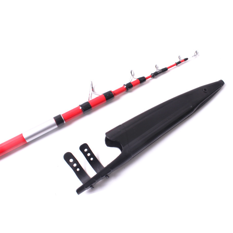 TSR022 4.50mt carbon fiber blank 5 sections carbon fishing rod telescopic tele surf fishing rod