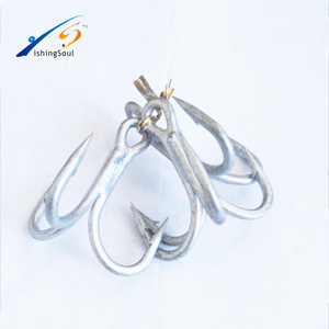 FSH001 ST66 High Quality High Carbon Steel Sharpened Anti-Rust Treble Hook Fishing Hook