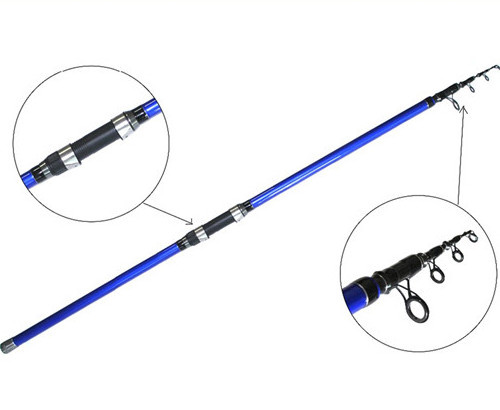 Economical telescopic surf casting fishing rod for fishing tackle liquidation sale