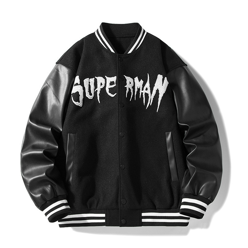 New Arrival Patches Loose Cardigan Streetwear Jackets Wholesale Letterman Jacket Varsity Jacket Men