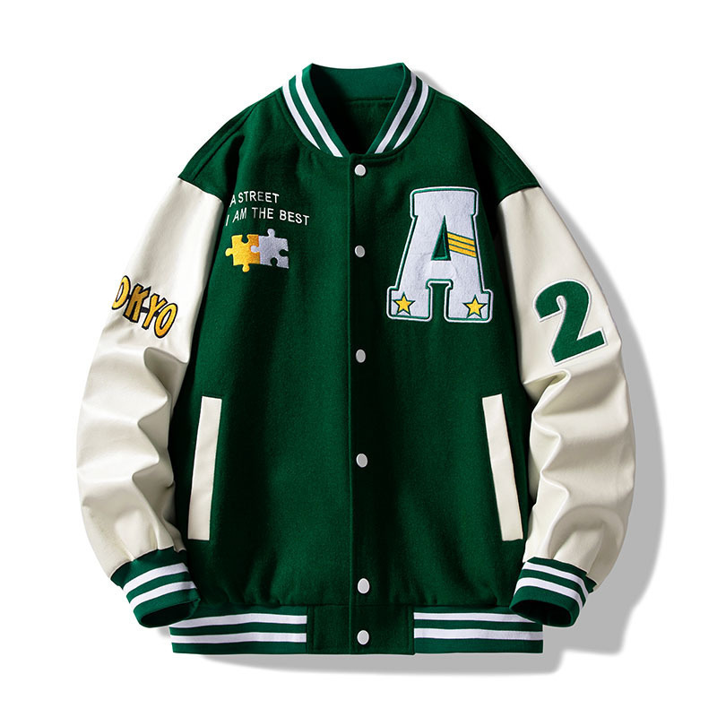 New Arrival Patches Loose Cardigan Streetwear Jackets Wholesale Letterman Jacket Varsity Jacket Men