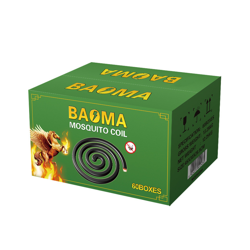 China Factory BAOMA Brand Mosquito Coils Exporters Ghana Mosquito Killer Mosquito Destroyer Coils