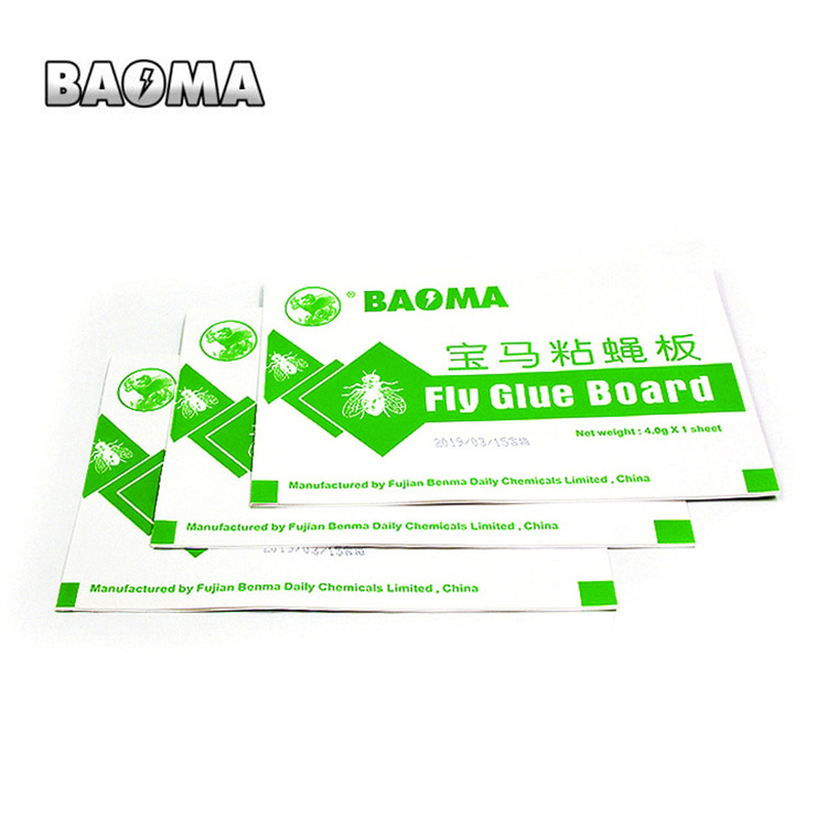 BAOMA Factory price Sticky Fly paper, Fly Glue Board