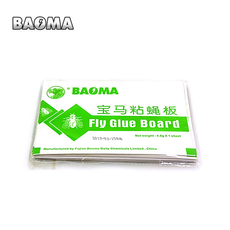 BAOMA Factory price Sticky Fly paper, Fly Glue Board