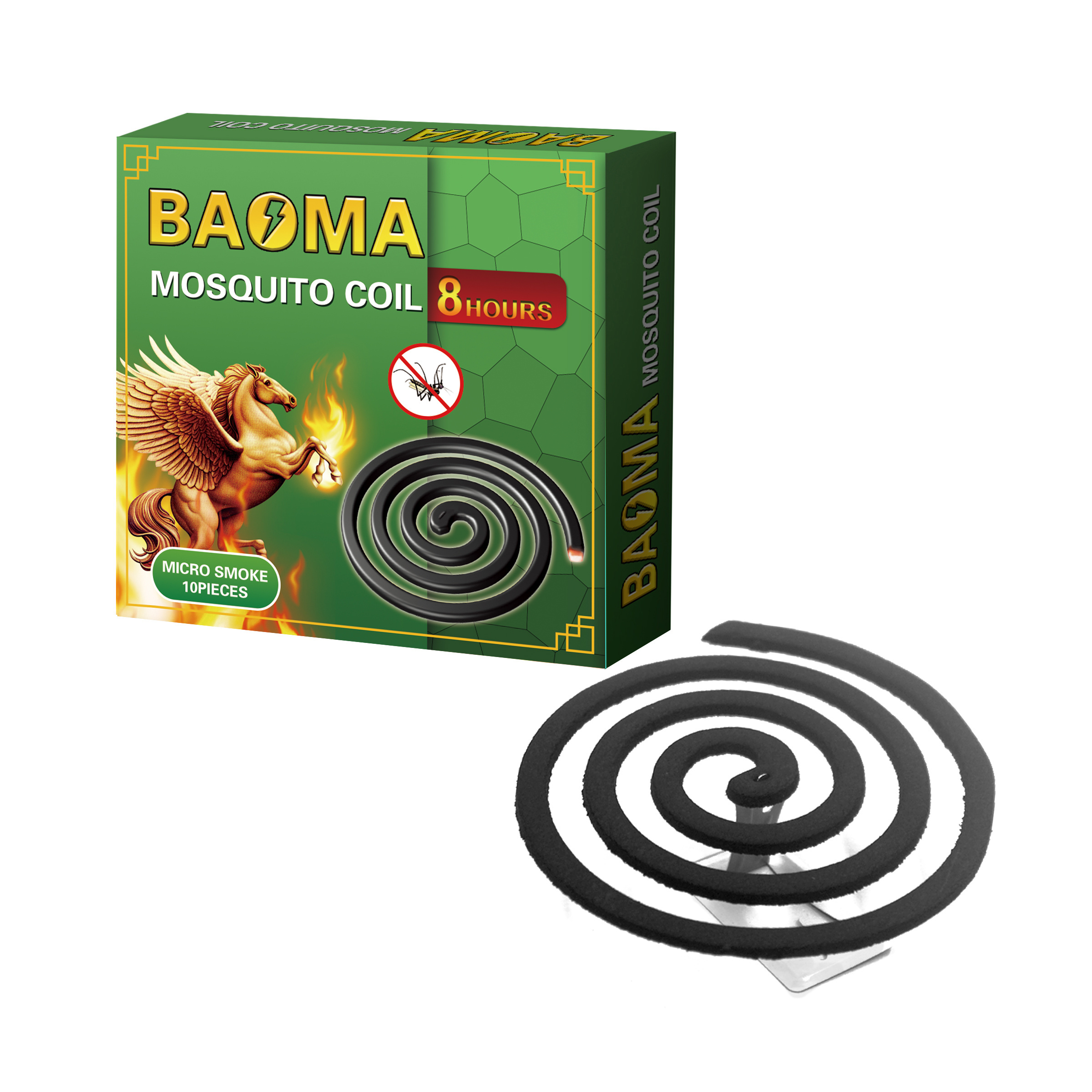 China Factory BAOMA Brand Mosquito Coils Exporters Ghana Mosquito Killer Mosquito Destroyer Coils