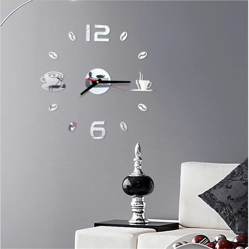 DIY Quartz Clocks Living Room Sticker Lover Numbers Watch Clock