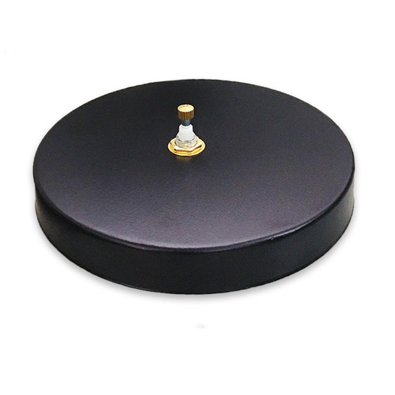 ABS 120MM Round Clock Mechanism Holder Black Parts Accessories