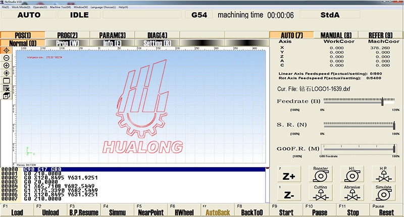 Hualong Machinery Water Jet Cutting Table Small Size Metal Aluminium Waterjet Cutting Machine