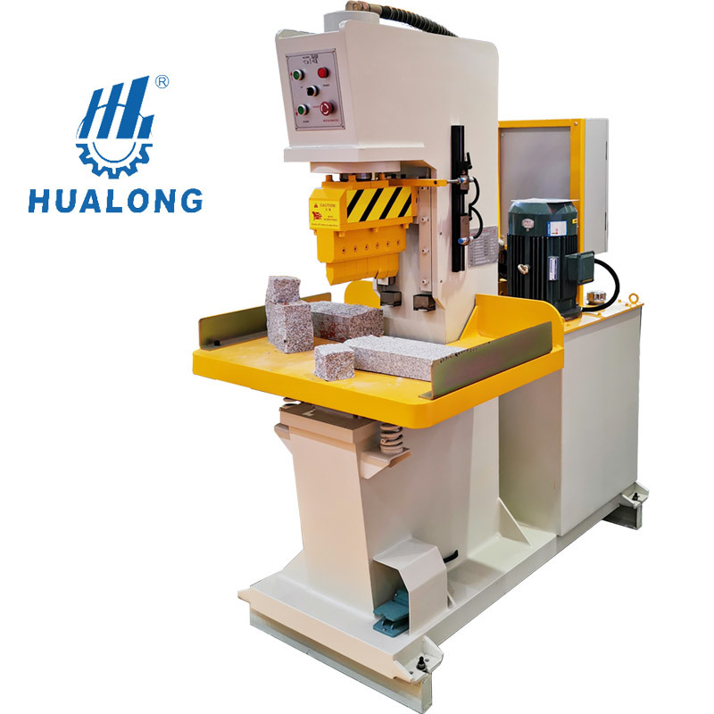 Hualong stonemachinery HLSY-S90H easy to operate Hydraulic rock guillotine granite block splitting Stone Splitter for sale