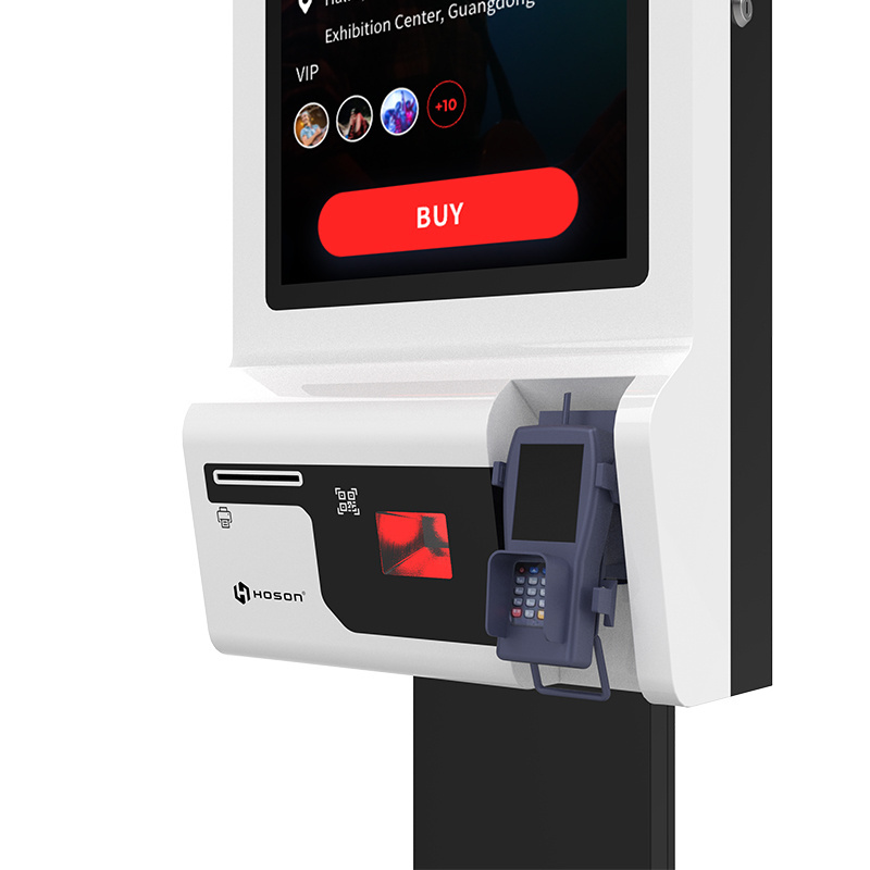 Factory custom currency exchang Touch Screen  self-service ordering machine for Supermarket touch screen payment terminal kiosk