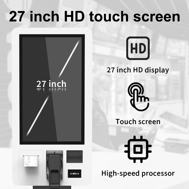 Self Service Payment Checkout Machines Printing Touch Screen Vending Ordering Library Supermarket Self Kiosk