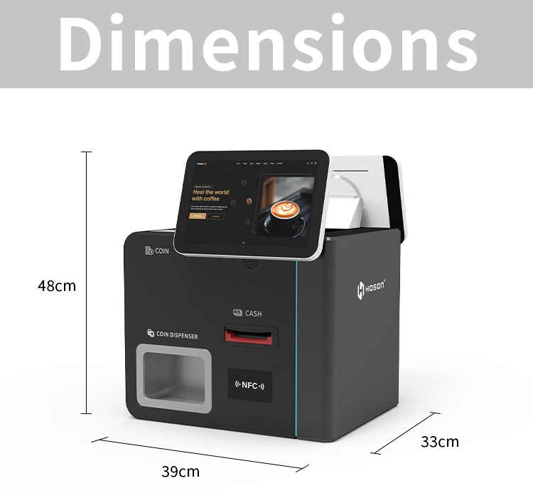 Self payment kiosk cash and coin acceptor buy and sell coins two way ATM coin-operated cash/bill acceptor payment kiosk