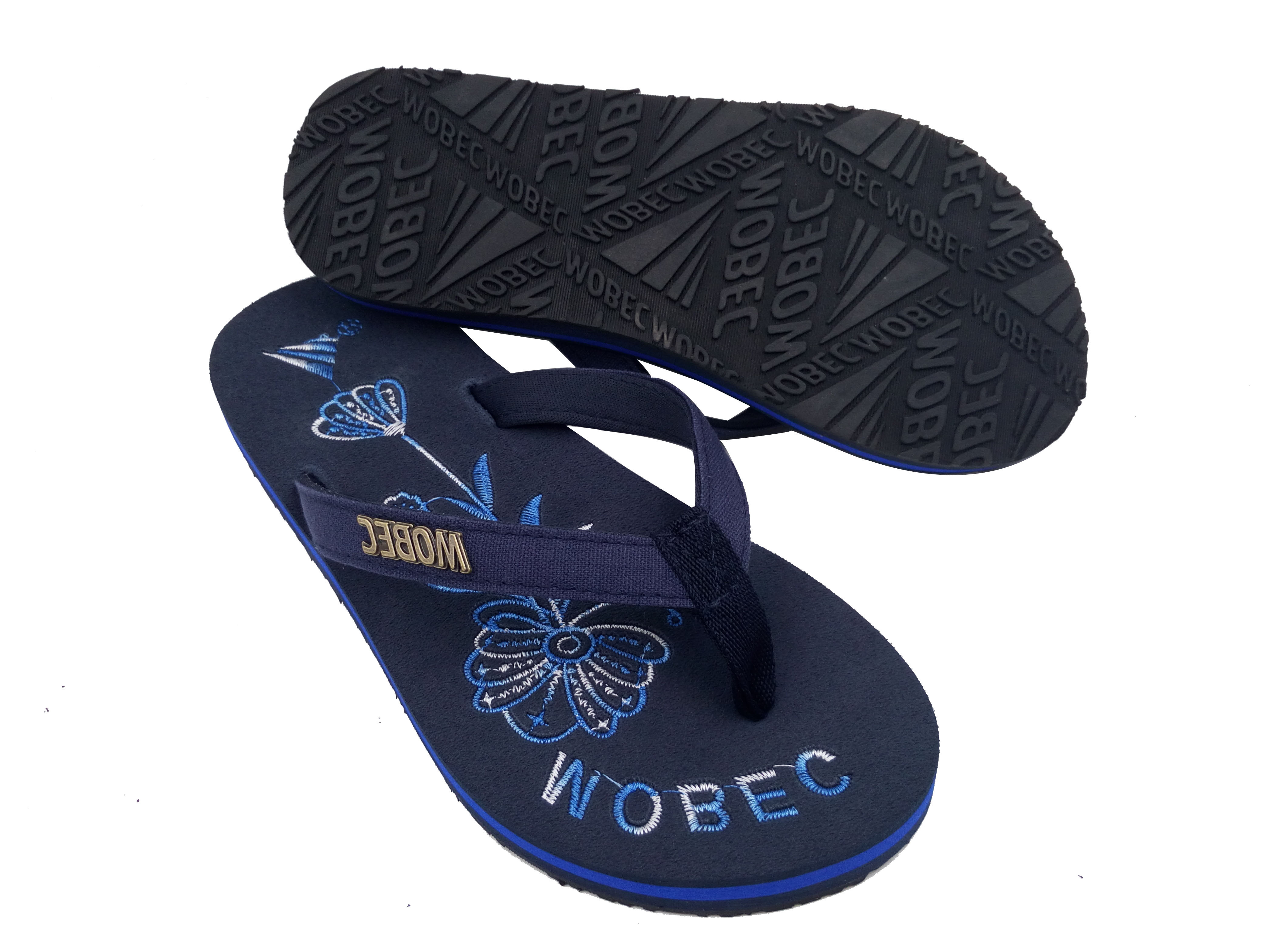 2021 Wholesale cheap funny modern men women summer sandals with embroidered sole flip flops