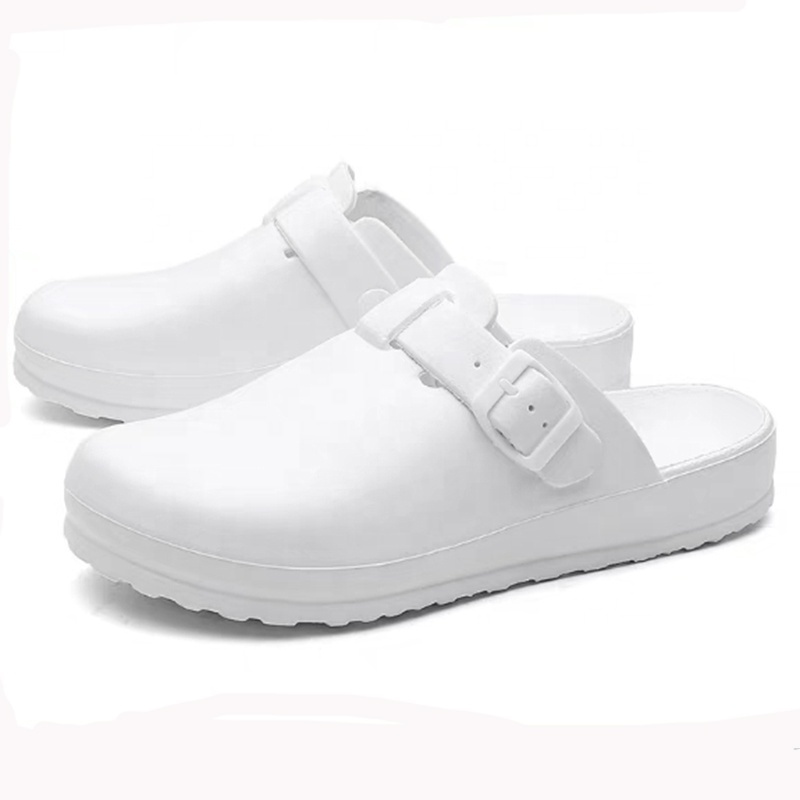 Cheap White eva woman medical shoe hospital non slip sandal kitchen chef shoes clogs for women