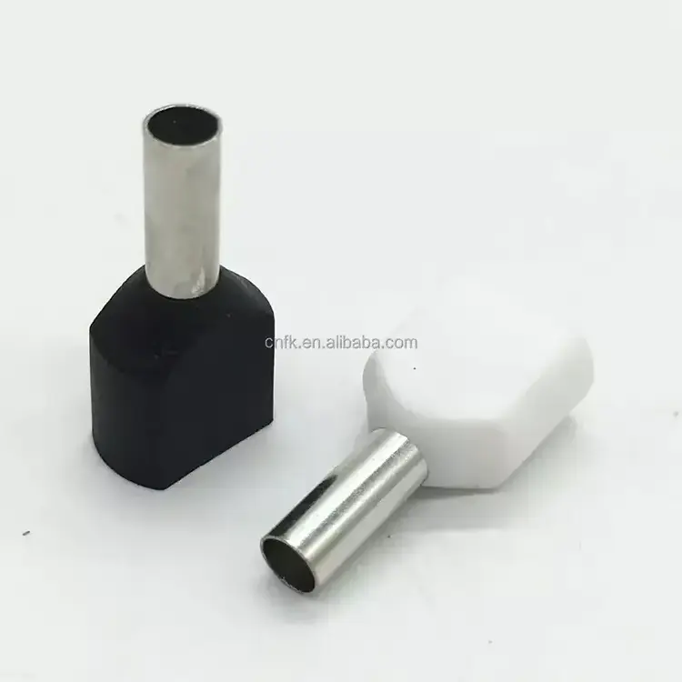 TE2510 tube type copper nylon sleeve cold-pressed terminal connector