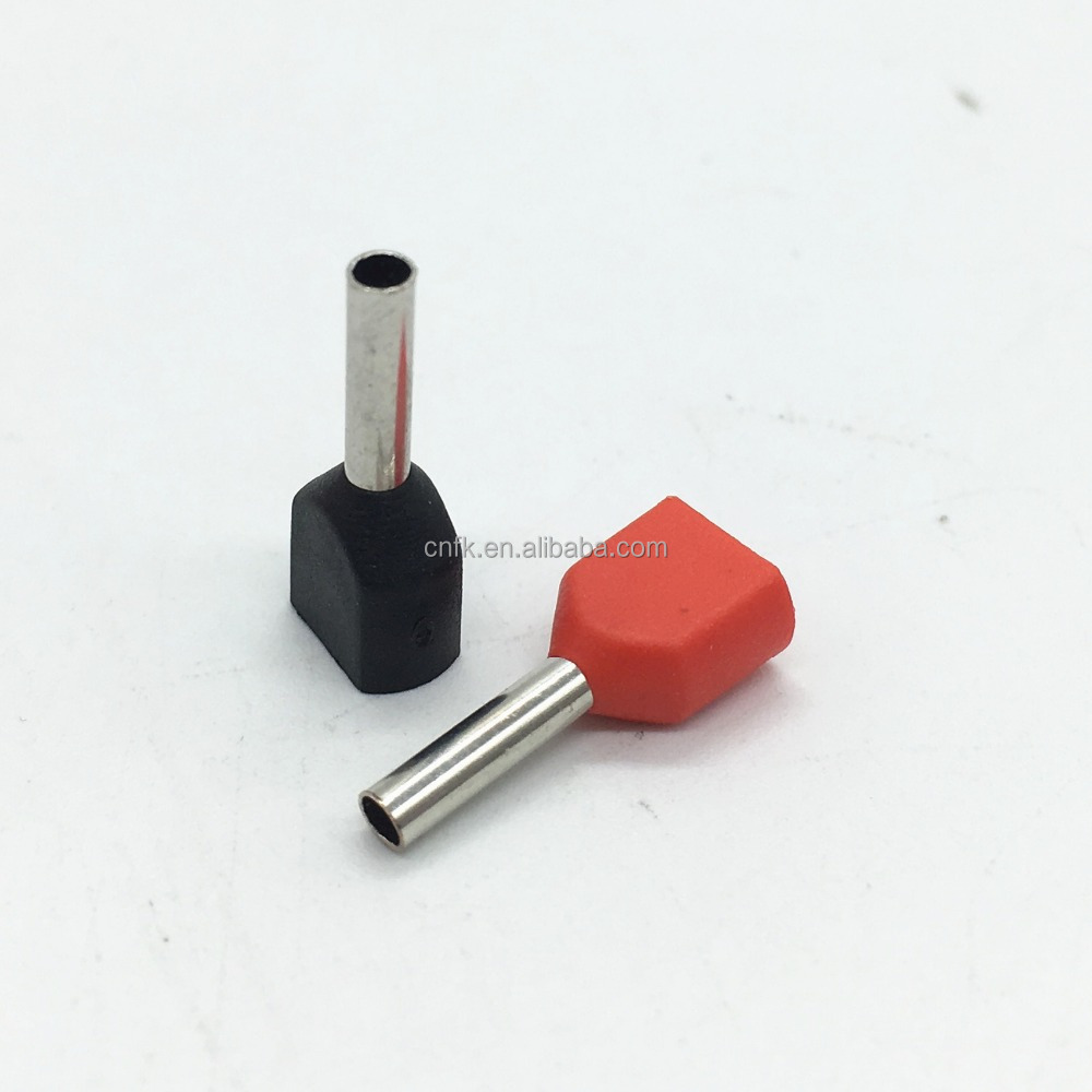 TE1008 Insulated Double Crimping Ferrule Terminal