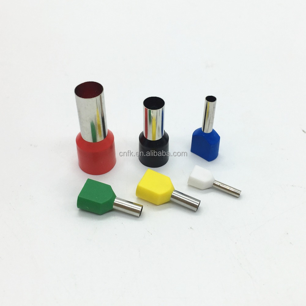 TE1008 Insulated Double Crimping Ferrule Terminal