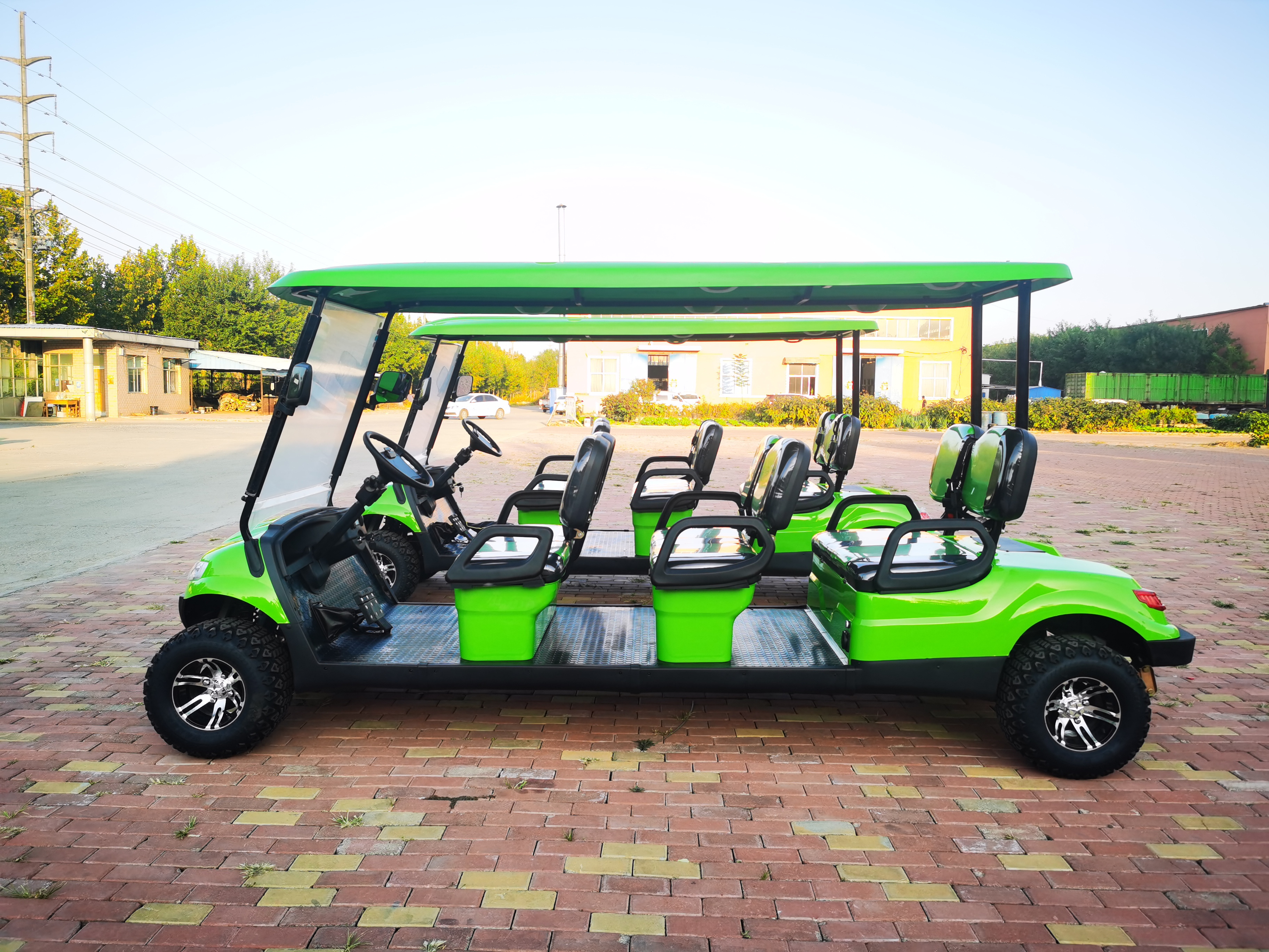 2024 New Design Automatic Customized 4 wheel 6Seaters 72V 4.0Kw  AC motorElectric Golf Carts