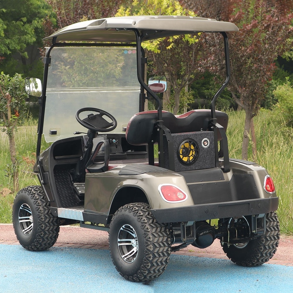 2023 Hot Sale 5KW Farm 4X4 4 Seat 2 Seater Electric Golf Car, Cheap Sport Off Road Hunting Electric Golf Cart for sale