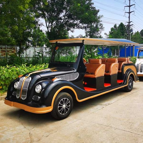 Wholesale Chinese Golf Cart Price Electric Off Road 4 Wheel classic bus 11 Seater For Sale