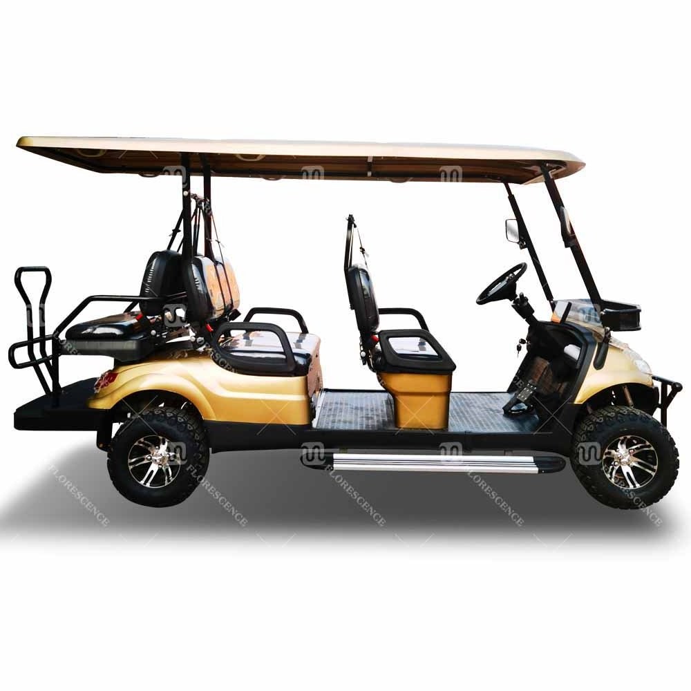 72v Golf Cart Lithium Battery Electric 6 Seater Street Legal 6 Passenger Electric Golf Cart On Sale