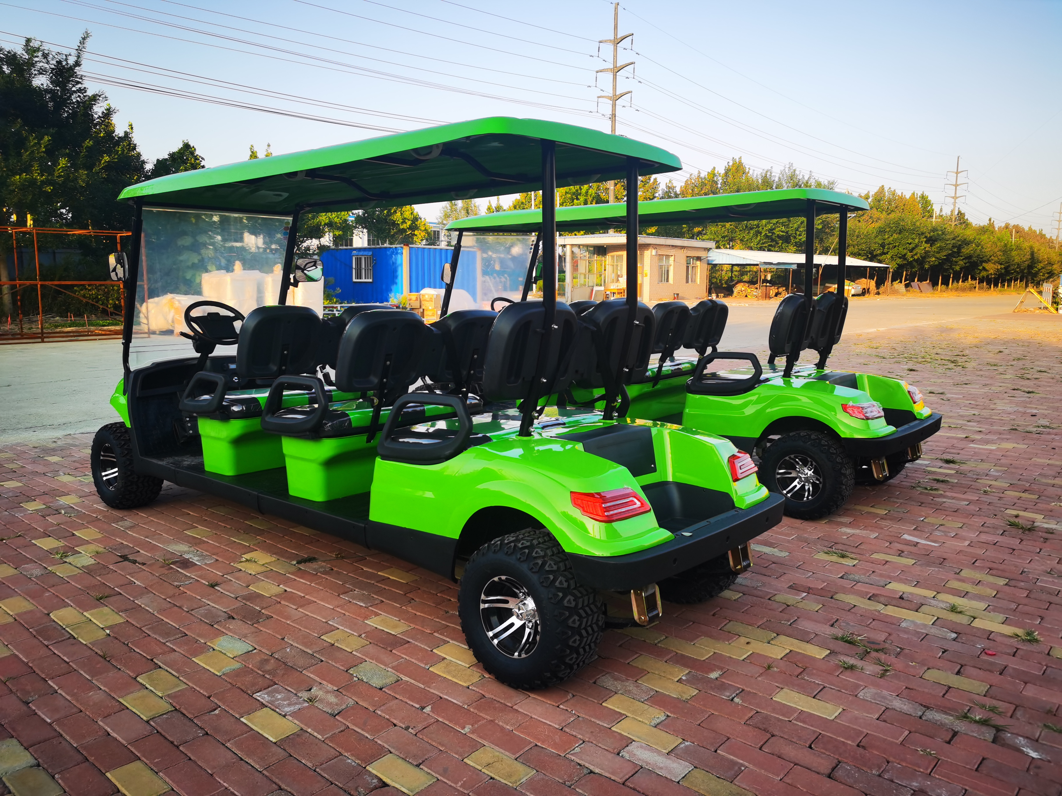 2024 New Design Automatic Customized 4 wheel 6Seaters 72V 4.0Kw  AC motorElectric Golf Carts