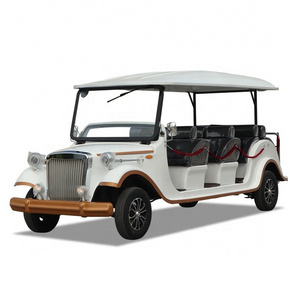 Wholesale Chinese Golf Cart Price Electric Off Road 4 Wheel classic bus 11 Seater For Sale