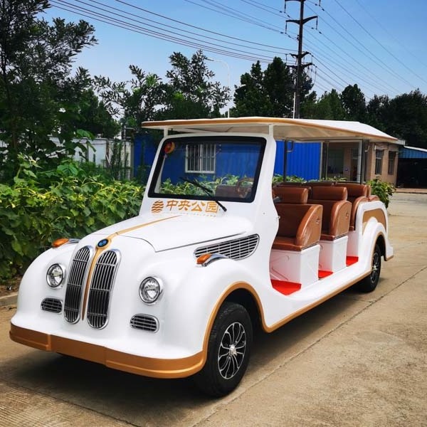 Wholesale Chinese Golf Cart Price Electric Off Road 4 Wheel classic bus 11 Seater For Sale